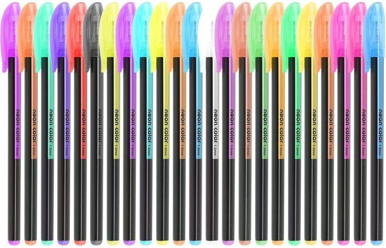 Gel Color Pens Art Markers Fine Tip Kit - peacefulpluslounge